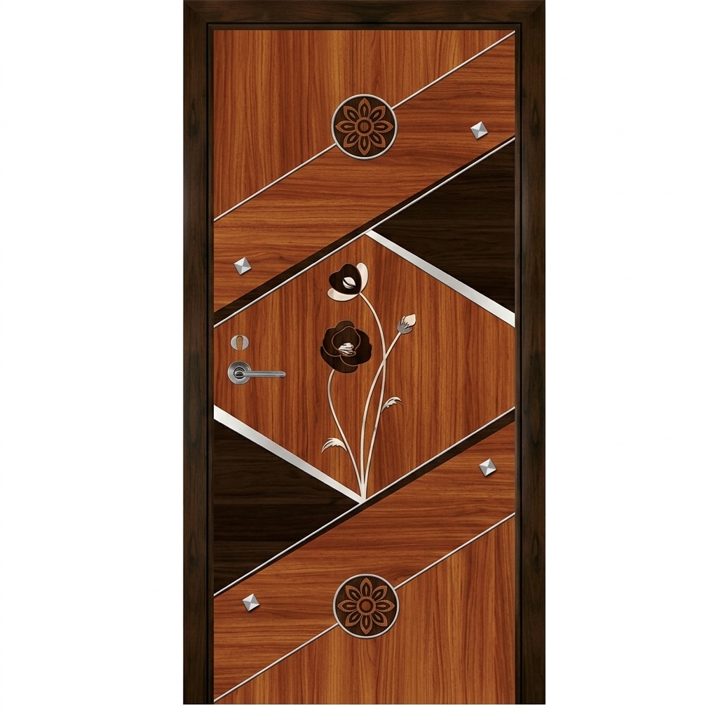 VNEX VX-102 Floral Medallion Digital Door